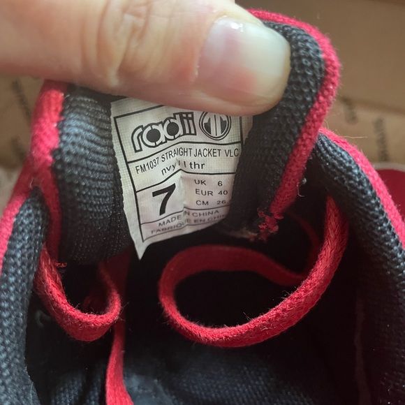 Radii red canvas sneakers brand new unisex - Picture 3 of 7